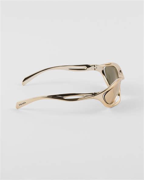 Gold/white Lenses Prada Morph Sunglasses 